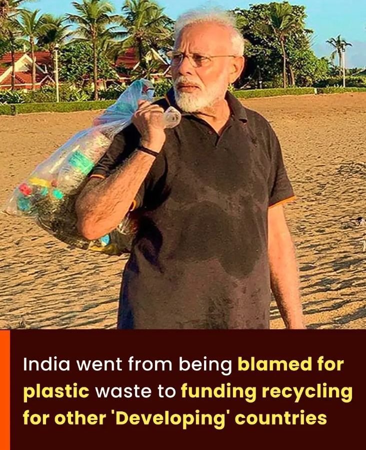India (a DEVELOPING country) is now helping other developing countries solve their plastic recycling problem.