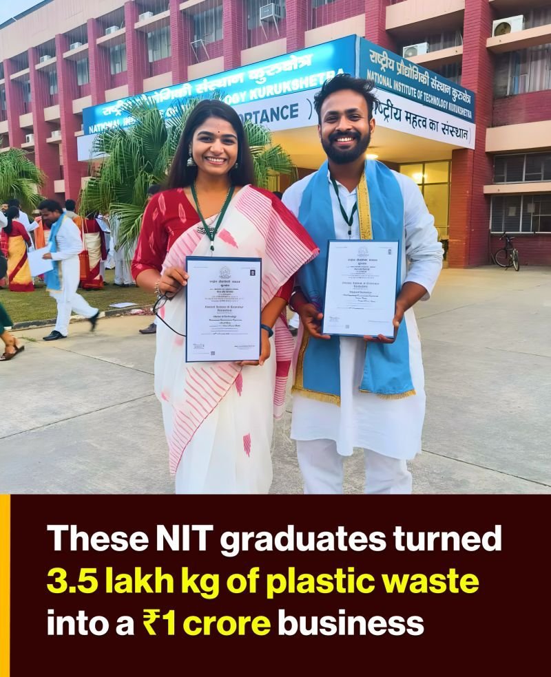 These NIT graduates turned 3.5 lakh kg of plastic waste into a ₹1 crore business.