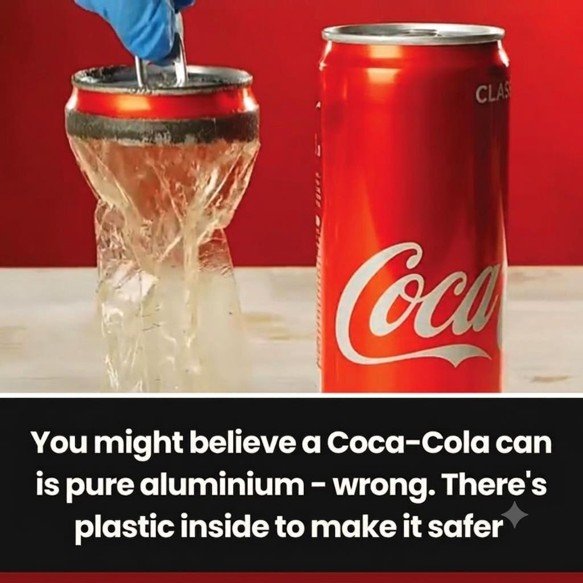 Without plastic lining, one ‘Coke Can’ could poison you with 4x the safe aluminium levels.